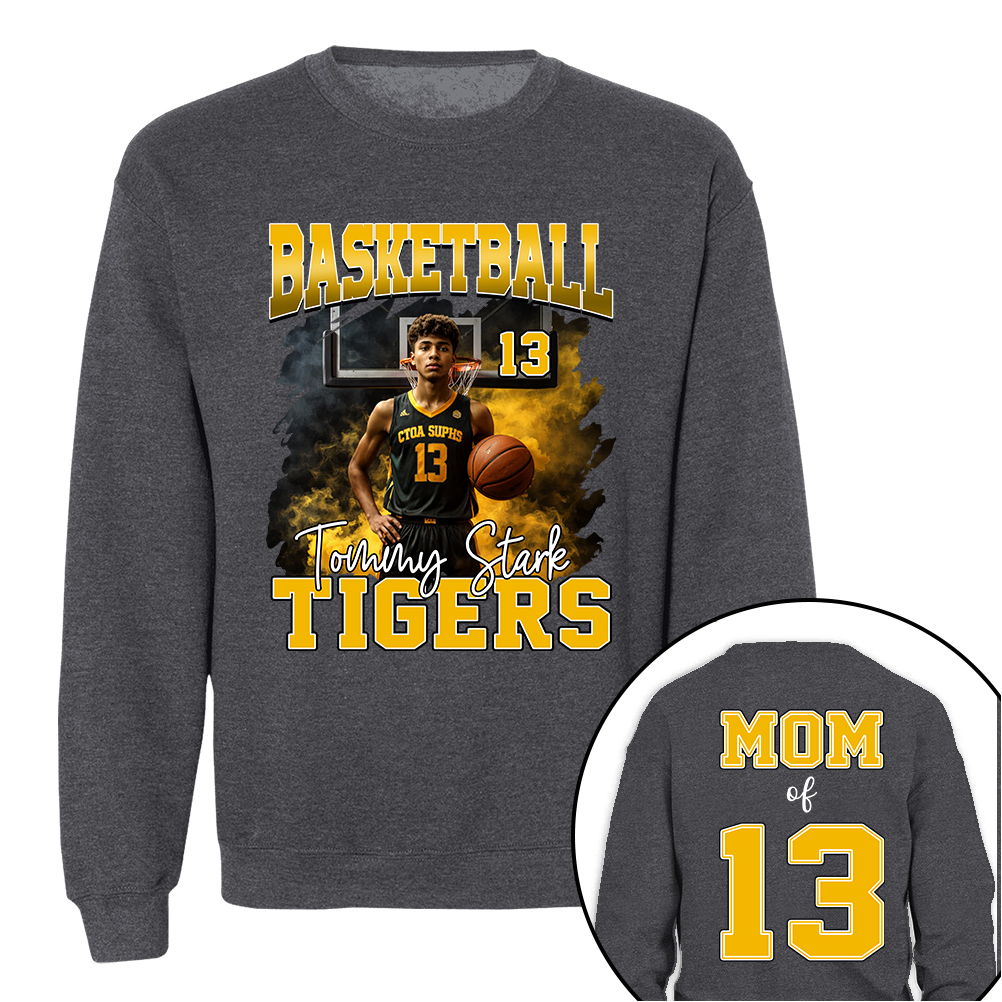Personalized Basketball Shirt, Custom Photo And Team Name For Basketball Mom Sport Family Vrs2 T1807