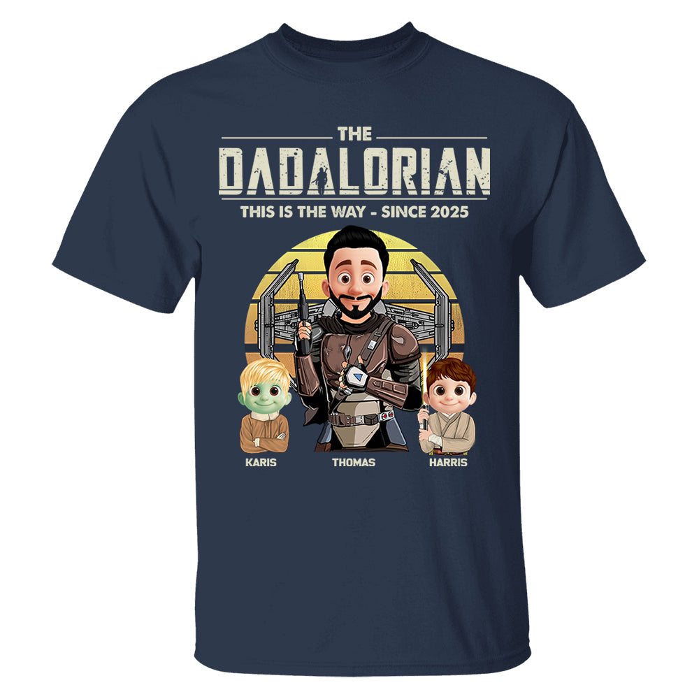 The Dadalorian Shirt, Custom Father's Day Shirt With Kid Names T1807 Nh00