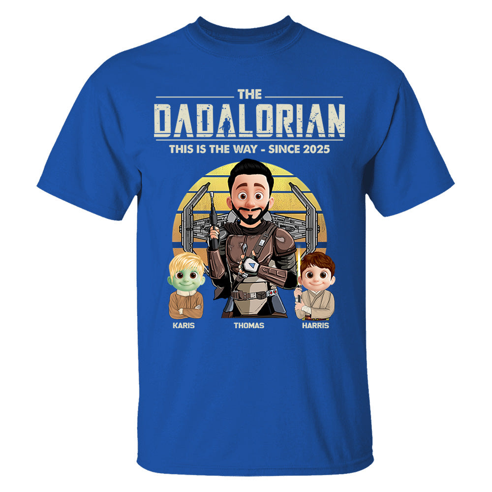 The Dadalorian Shirt, Custom Father's Day Shirt With Kid Names T1807 Nh00