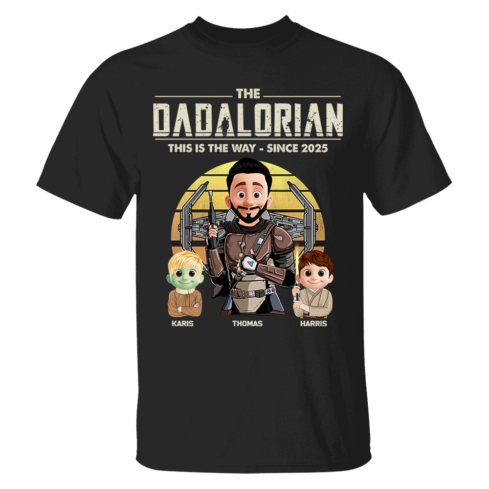 The Dadalorian Shirt, Custom Father's Day Shirt With Kid Names T1807 Nh00