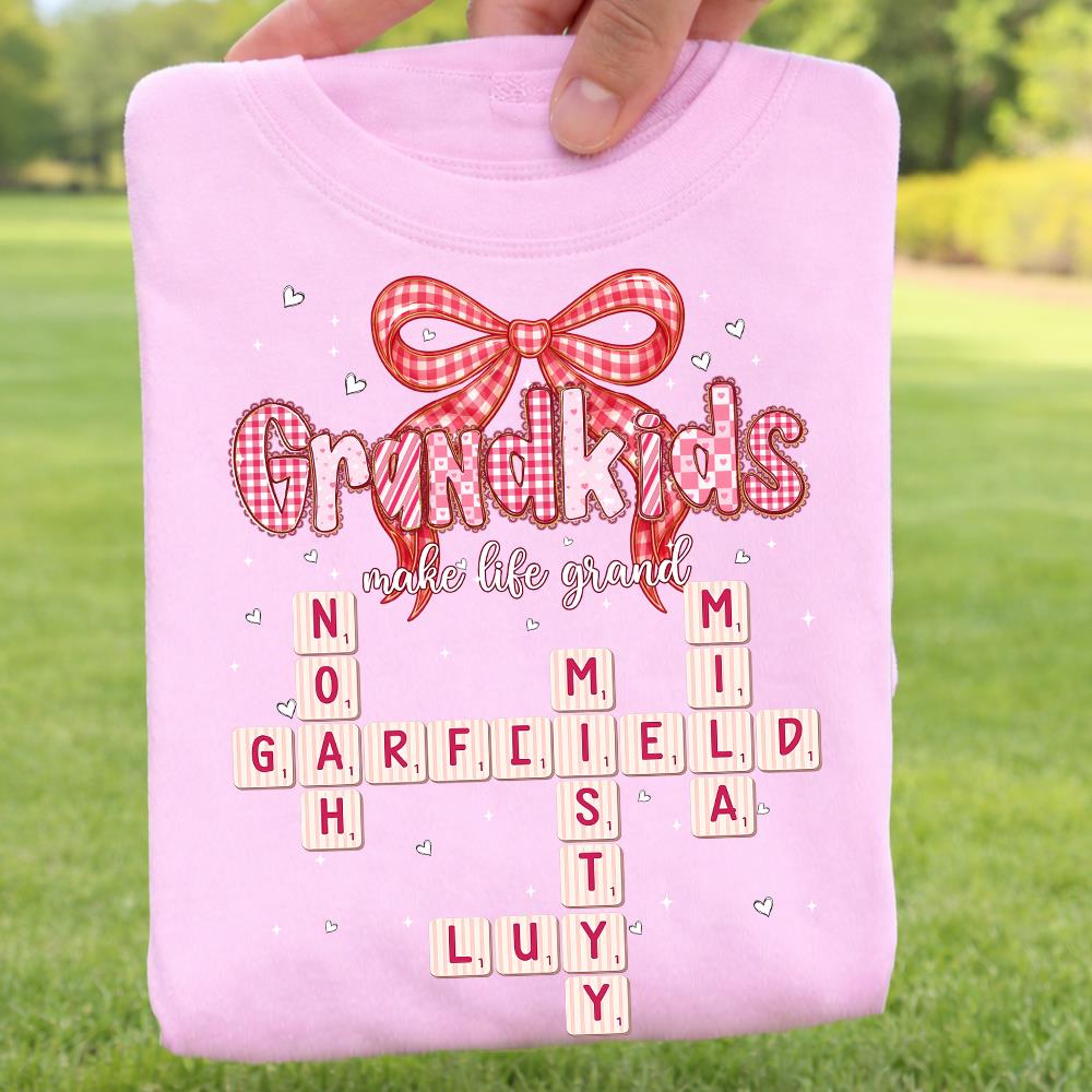 Personalized Mama Gigi Nana Crossword Valentine Shirt Nh00