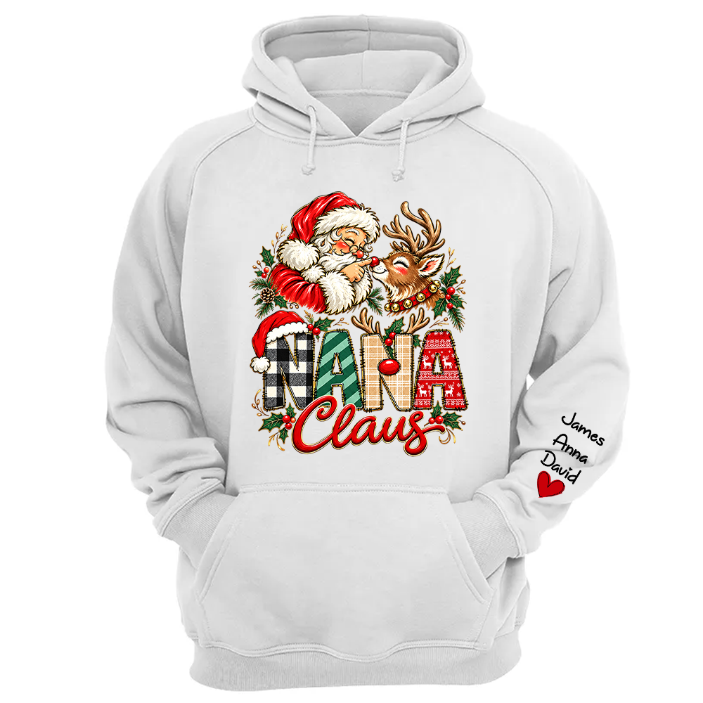 Gigi Claus Custom Sweatshirt - Best Family Christmas Gift for Grandma Santa Claus Boop Sweatshirt Reindeer, Santa Boop Funny Santa Sweatshirt New C2408 Tm01 NT01