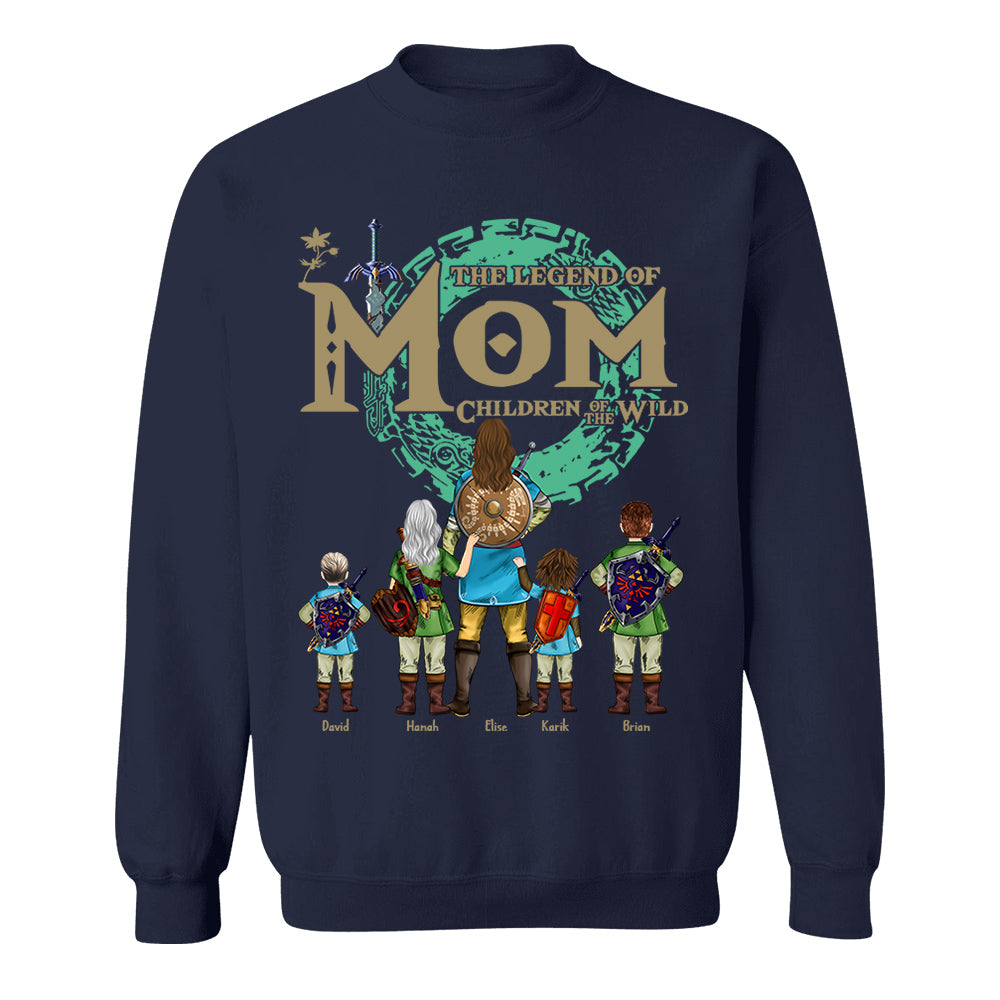 Custom The Legend of Mom Children Of The Wild Shirt - Best Mom Ever - Mother's Day 2025 Personalized Shirt