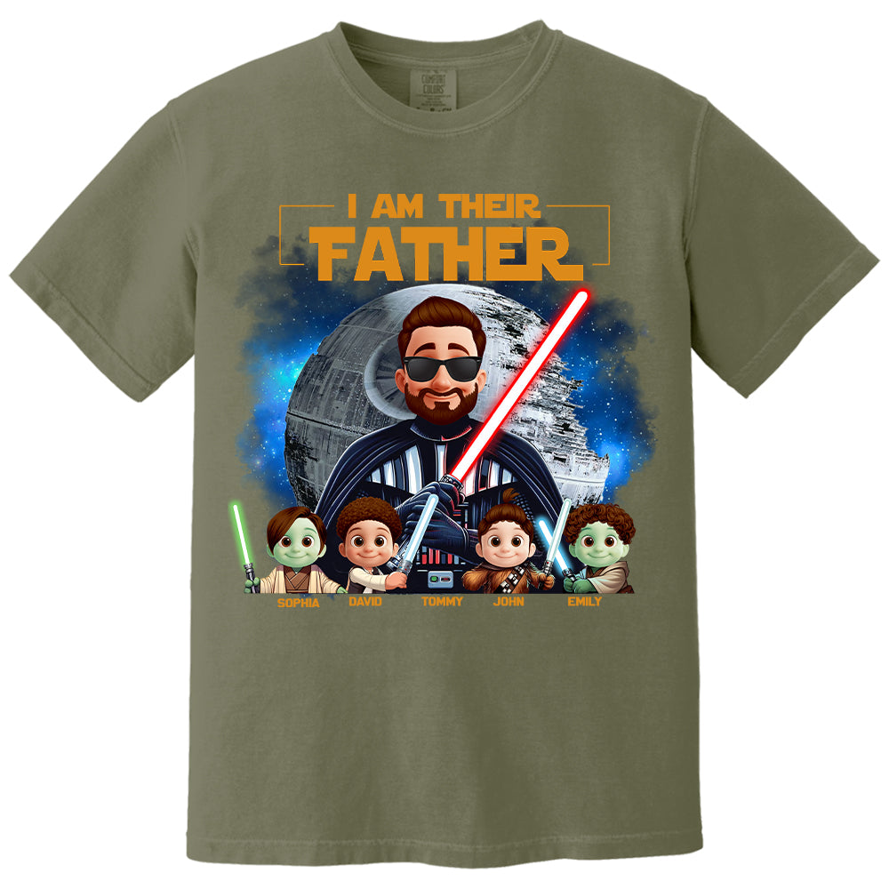 I Am Their Father - Custom Father's Day Shirt with Kids’ Name Vr2 Nh00