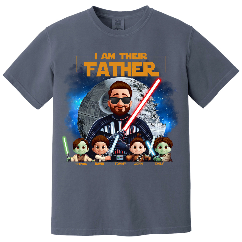 I Am Their Father - Custom Father's Day Shirt with Kids’ Name Vr2 Nh00