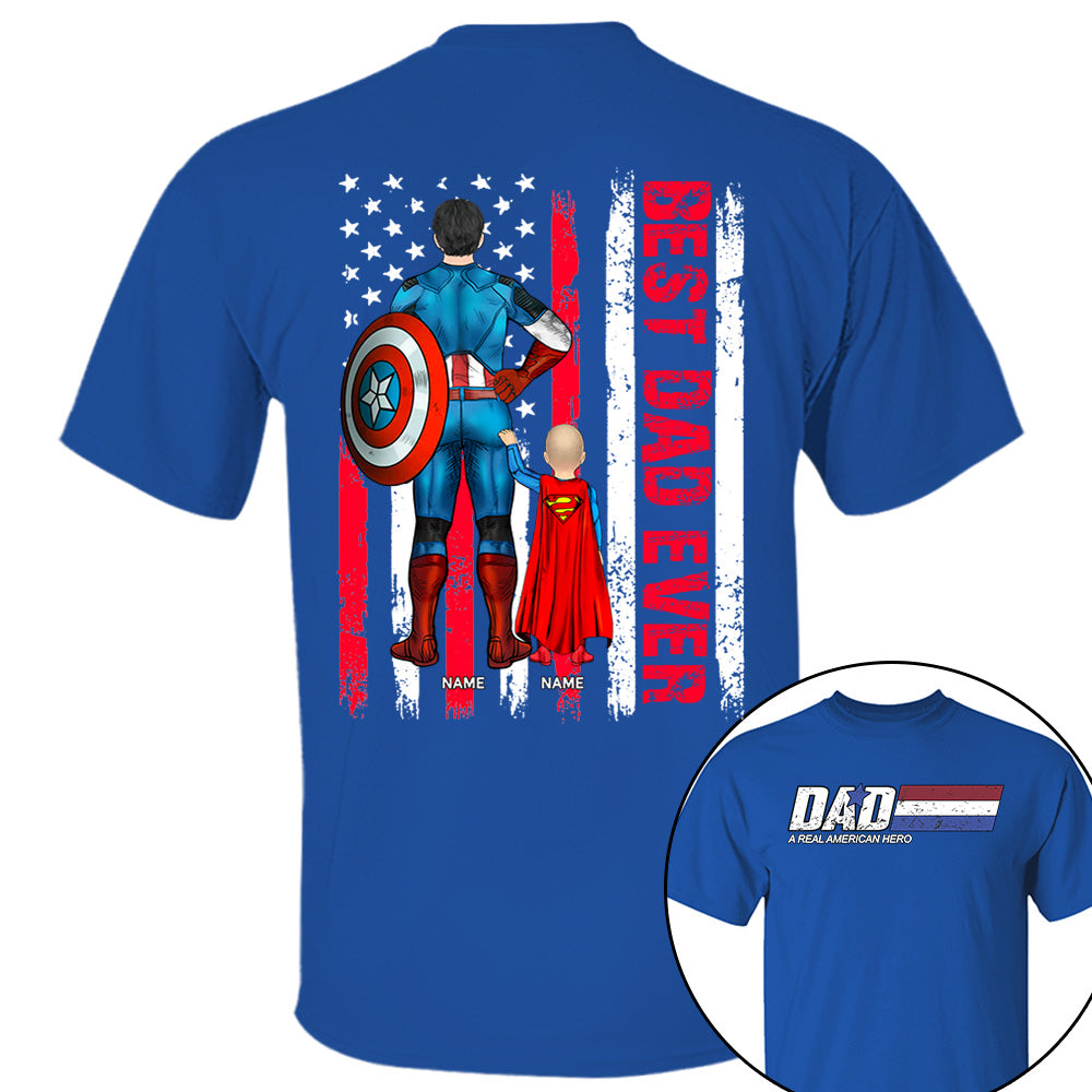 Best Dad Ever, Personalized Shirt Gift For Dad, Father's Day Gift T1807
