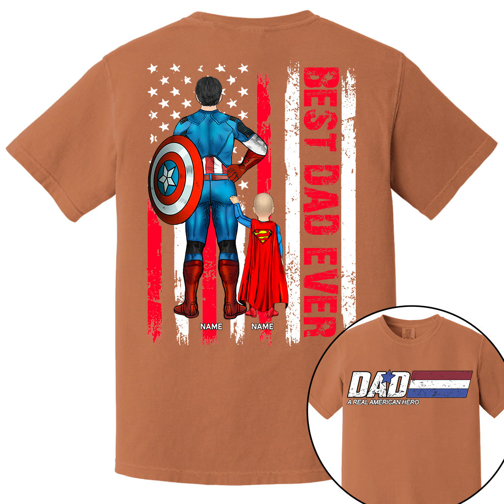 Best Dad Ever, Personalized Shirt Gift For Dad, Father's Day Gift T1807