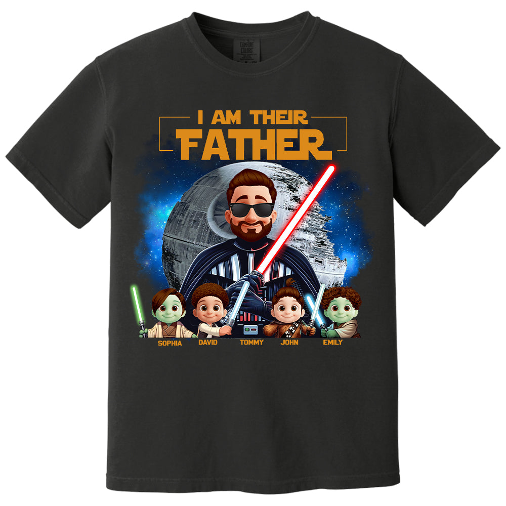 I Am Their Father - Custom Father's Day Shirt with Kids’ Name Vr2 Nh00