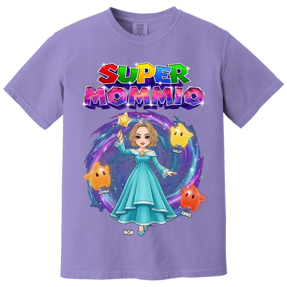 Super Mommio Galaxy Customized Shirt, Gift For Mommy Mama,Mother's Day Shirt Na02 Hv01