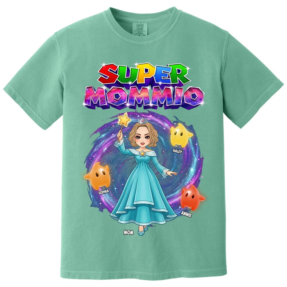Super Mommio Galaxy Customized Shirt, Gift For Mommy Mama,Mother's Day Shirt Na02 Hv01