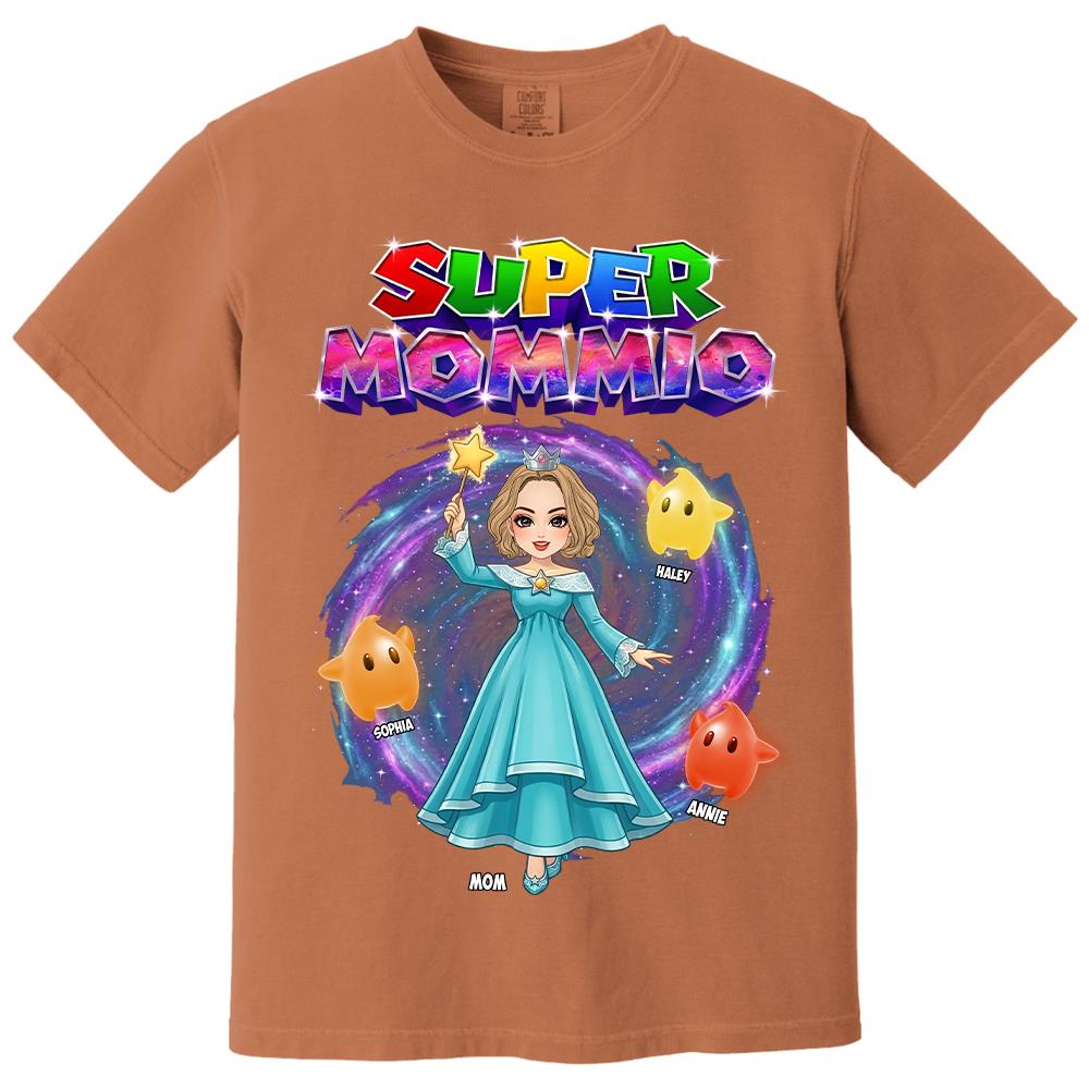 Super Mommio Galaxy Customized Shirt, Gift For Mommy Mama,Mother's Day Shirt Na02 Hv01