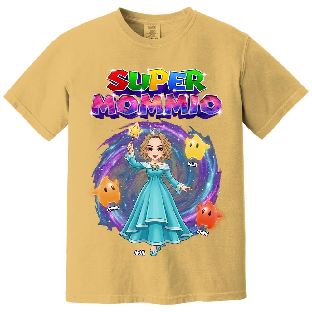 Super Mommio Galaxy Customized Shirt, Gift For Mommy Mama,Mother's Day Shirt Na02 Hv01
