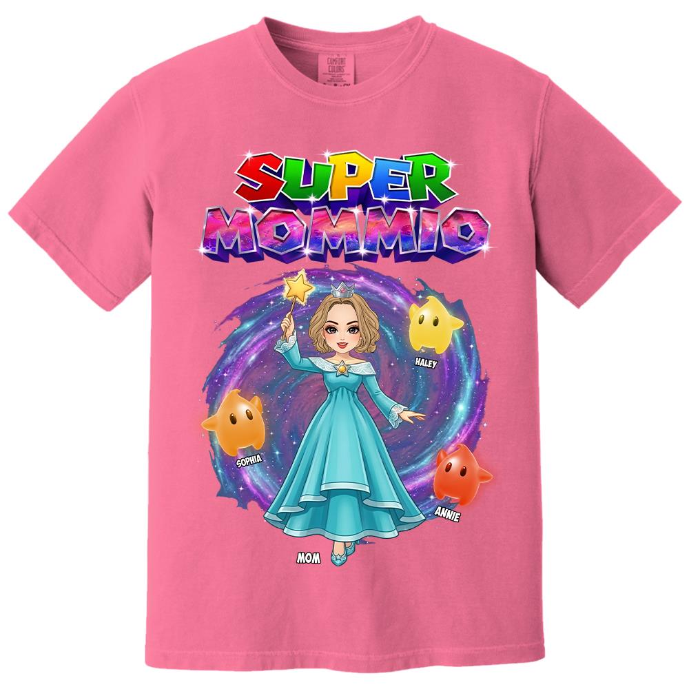 Super Mommio Galaxy Customized Shirt, Gift For Mommy Mama,Mother's Day Shirt Na02 Hv01