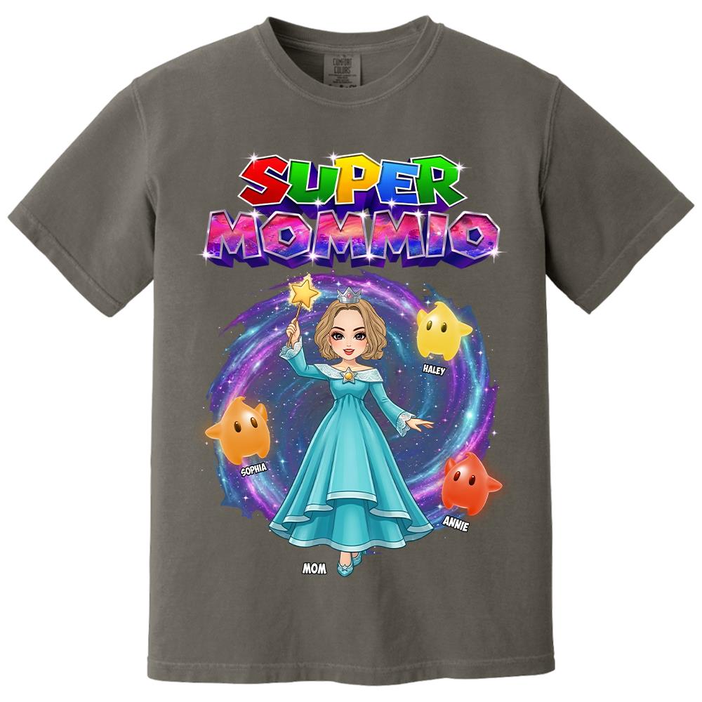 Super Mommio Galaxy Customized Shirt, Gift For Mommy Mama,Mother's Day Shirt Na02 Hv01