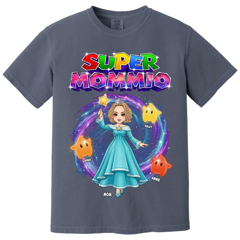 Super Mommio Galaxy Customized Shirt, Gift For Mommy Mama,Mother's Day Shirt Na02 Hv01