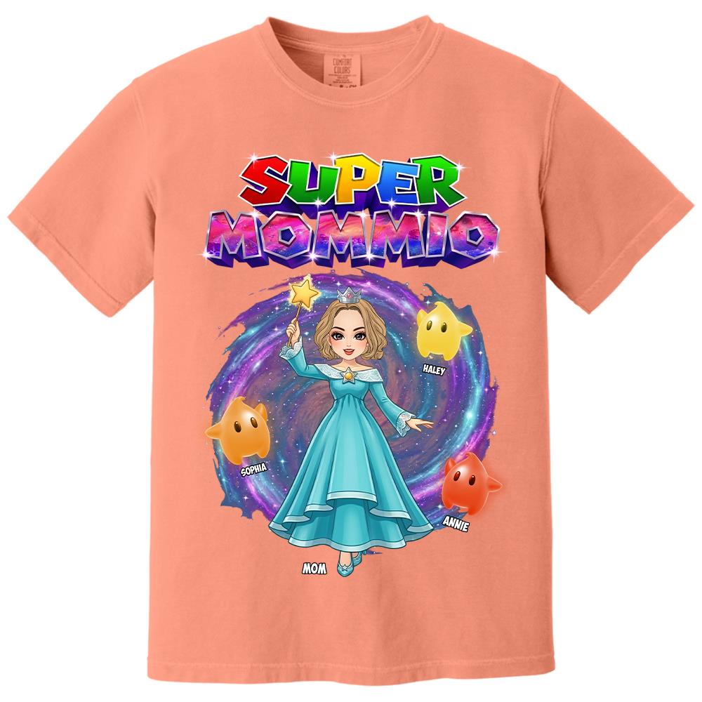 Super Mommio Galaxy Customized Shirt, Gift For Mommy Mama,Mother's Day Shirt Na02 Hv01