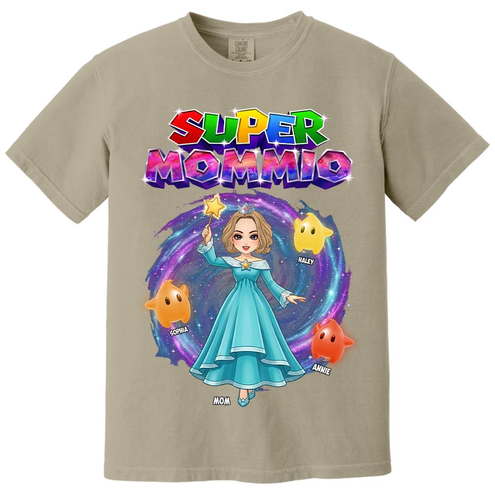 Super Mommio Galaxy Customized Shirt, Gift For Mommy Mama,Mother's Day Shirt Na02 Hv01