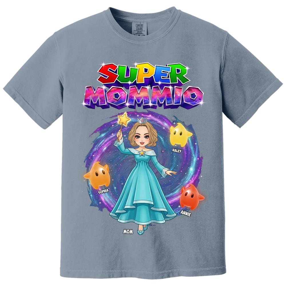 Super Mommio Galaxy Customized Shirt, Gift For Mommy Mama,Mother's Day Shirt Na02 Hv01