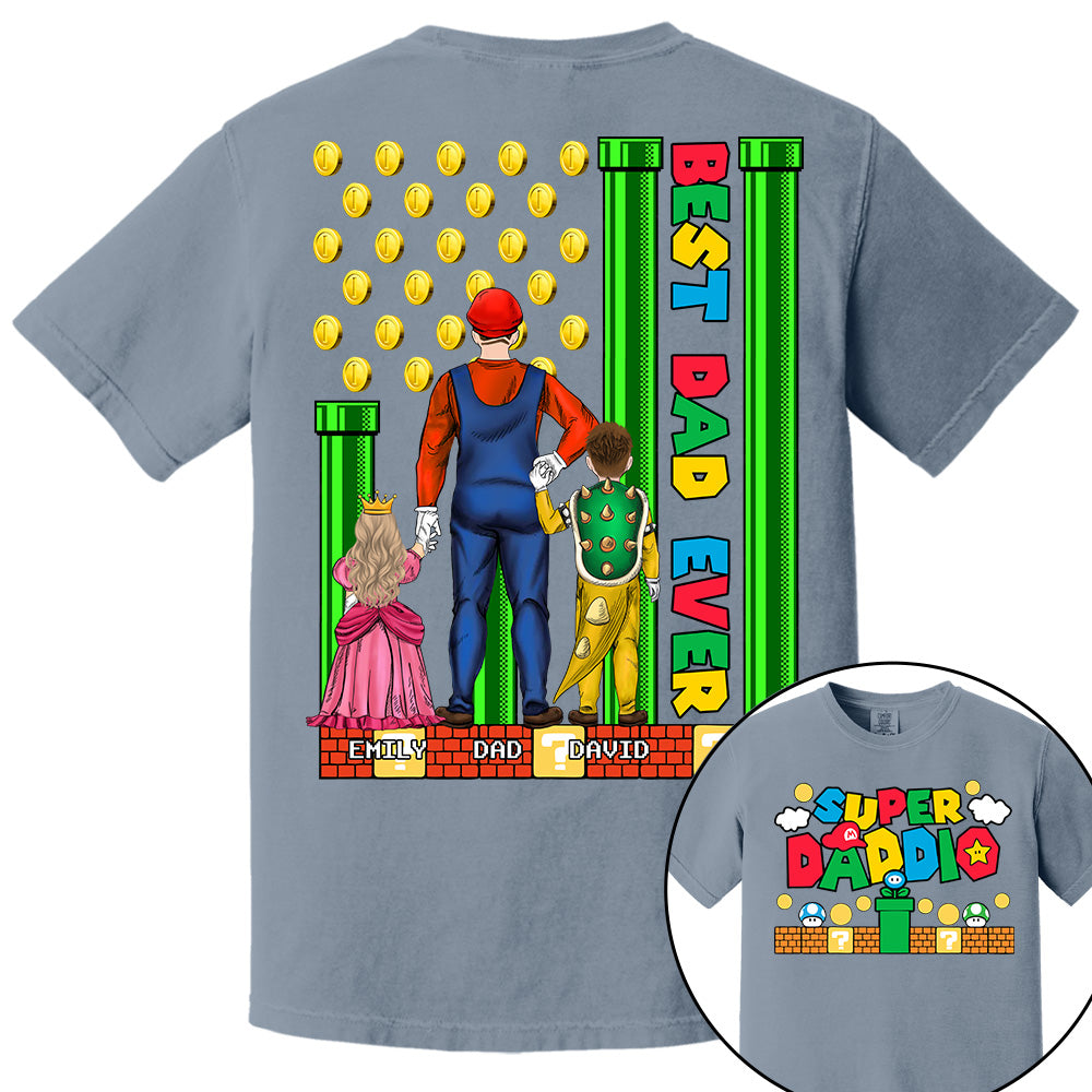 Super Daddio Best Dad Ever - Father's Day Personalized Shirt Do98
