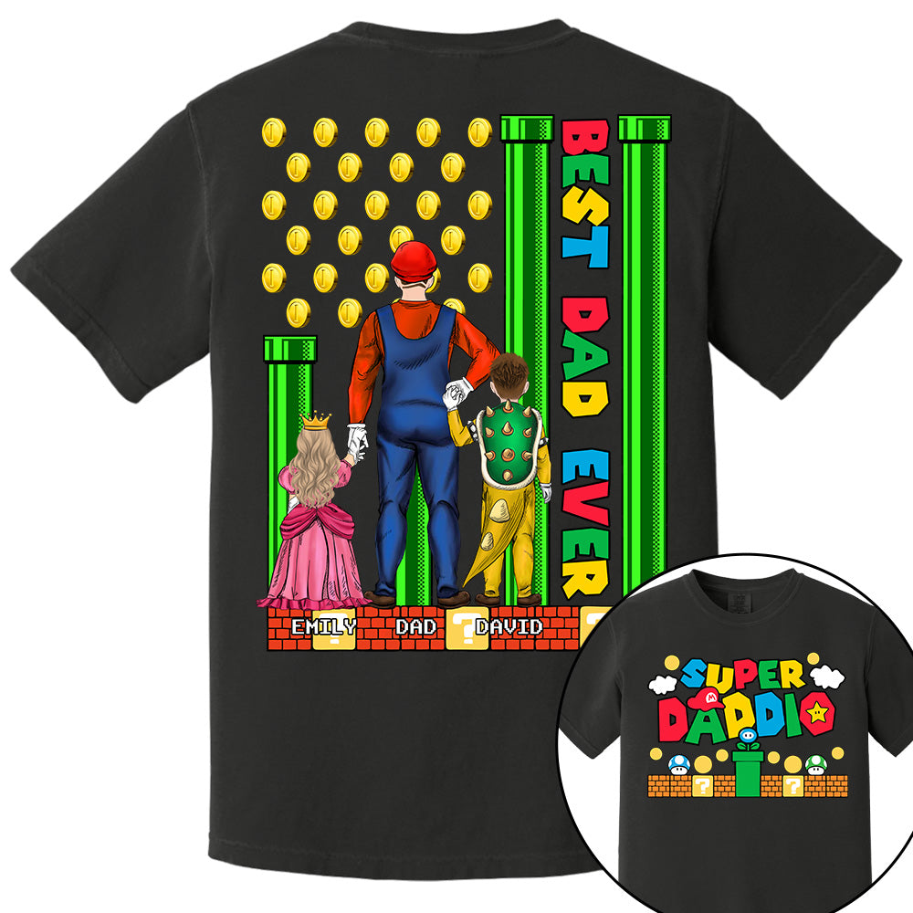 Super Daddio Best Dad Ever - Father's Day Personalized Shirt Do98
