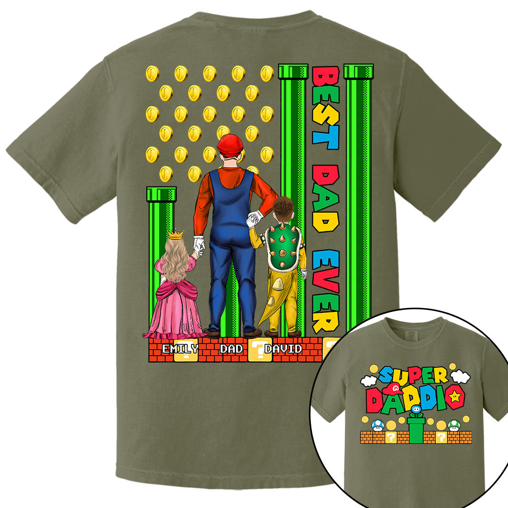 Super Daddio Best Dad Ever - Father's Day Personalized Shirt Do98