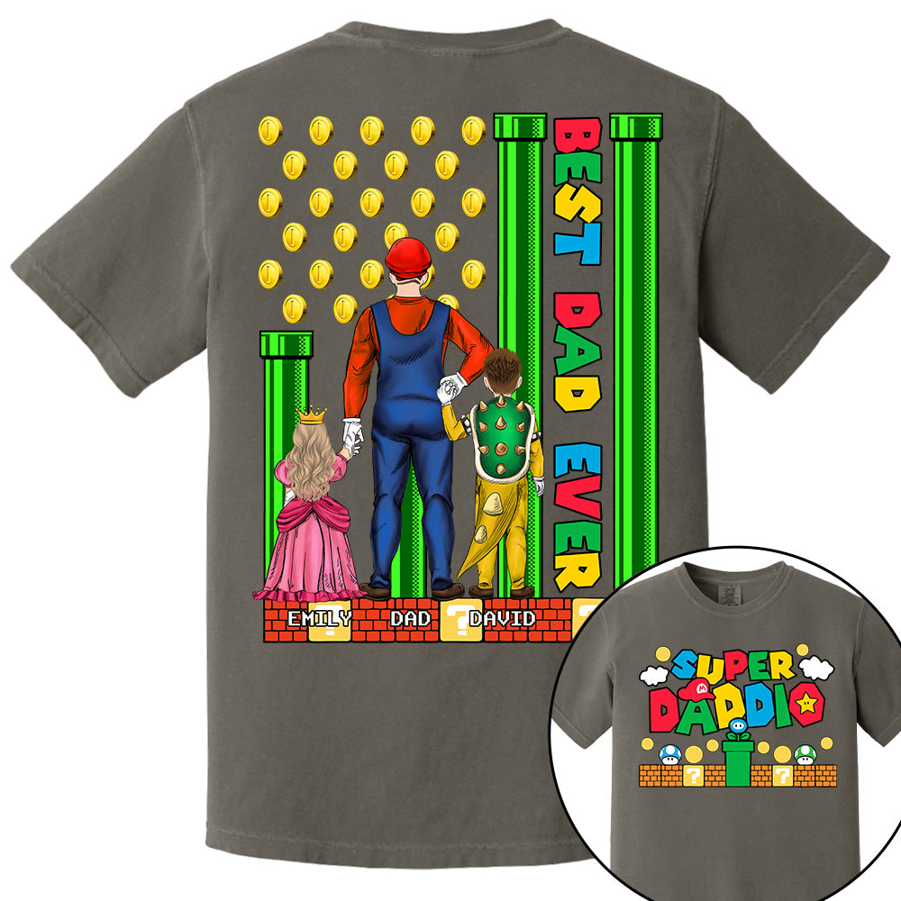 Super Daddio Best Dad Ever - Father's Day Personalized Shirt Do98