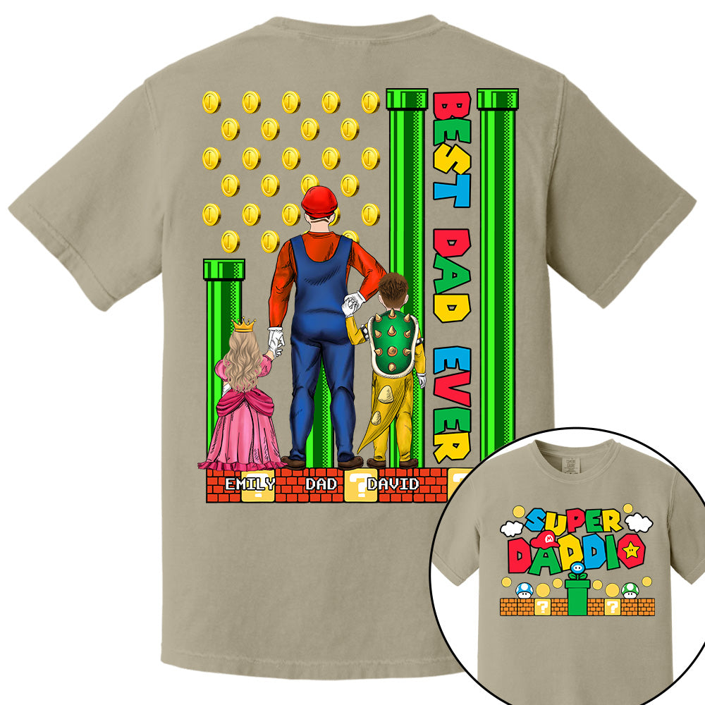 Super Daddio Best Dad Ever - Father's Day Personalized Shirt Do98