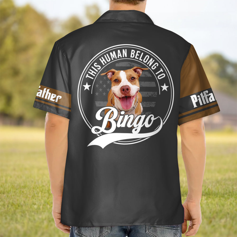This Human Belong To - Custom Photo Dog Hawaiian Shirt - Gift for Dog Lover A2110 Vr2