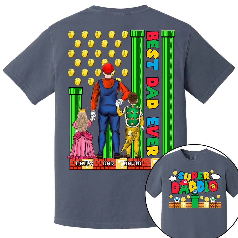 Super Daddio Best Dad Ever - Father's Day Personalized Shirt Do98