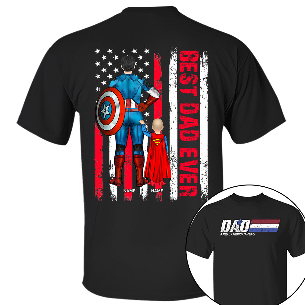 Best Dad Ever, Personalized Shirt Gift For Dad, Father's Day Gift T1807