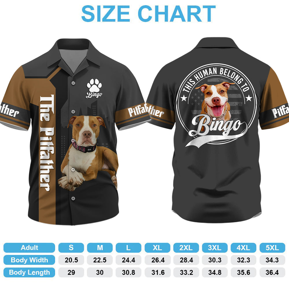 This Human Belong To - Custom Photo Dog Hawaiian Shirt - Gift for Dog Lover A2110 Vr2