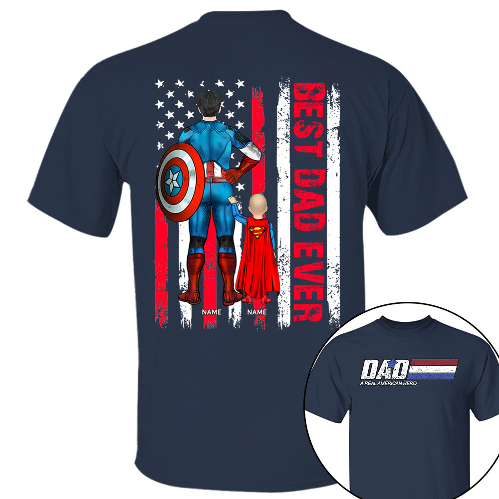Best Dad Ever, Personalized Shirt Gift For Dad, Father's Day Gift T1807