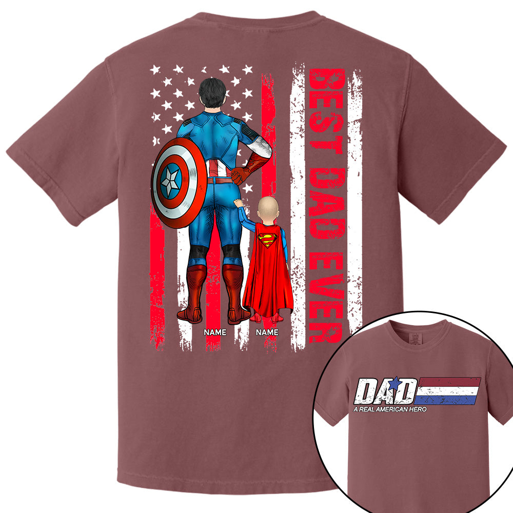Best Dad Ever, Personalized Shirt Gift For Dad, Father's Day Gift T1807