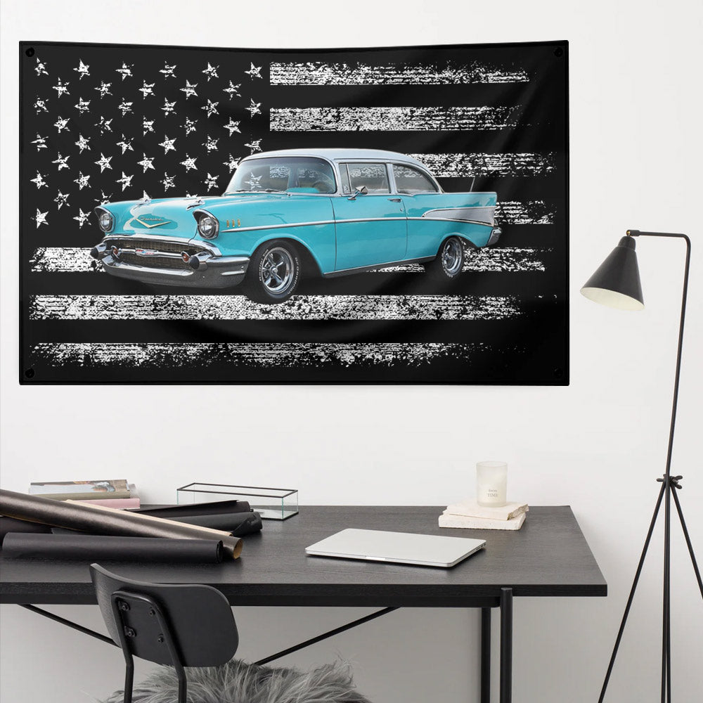 Personalized Truck & Tractor Pulling American Flag, Truck & Tractor Pulling Custom Photo Wall Flag Do99
