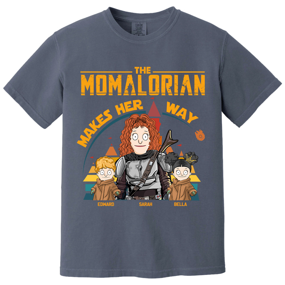 The Mamalorian Makes Her Way - Personalized Shirt For Mom New Tu24