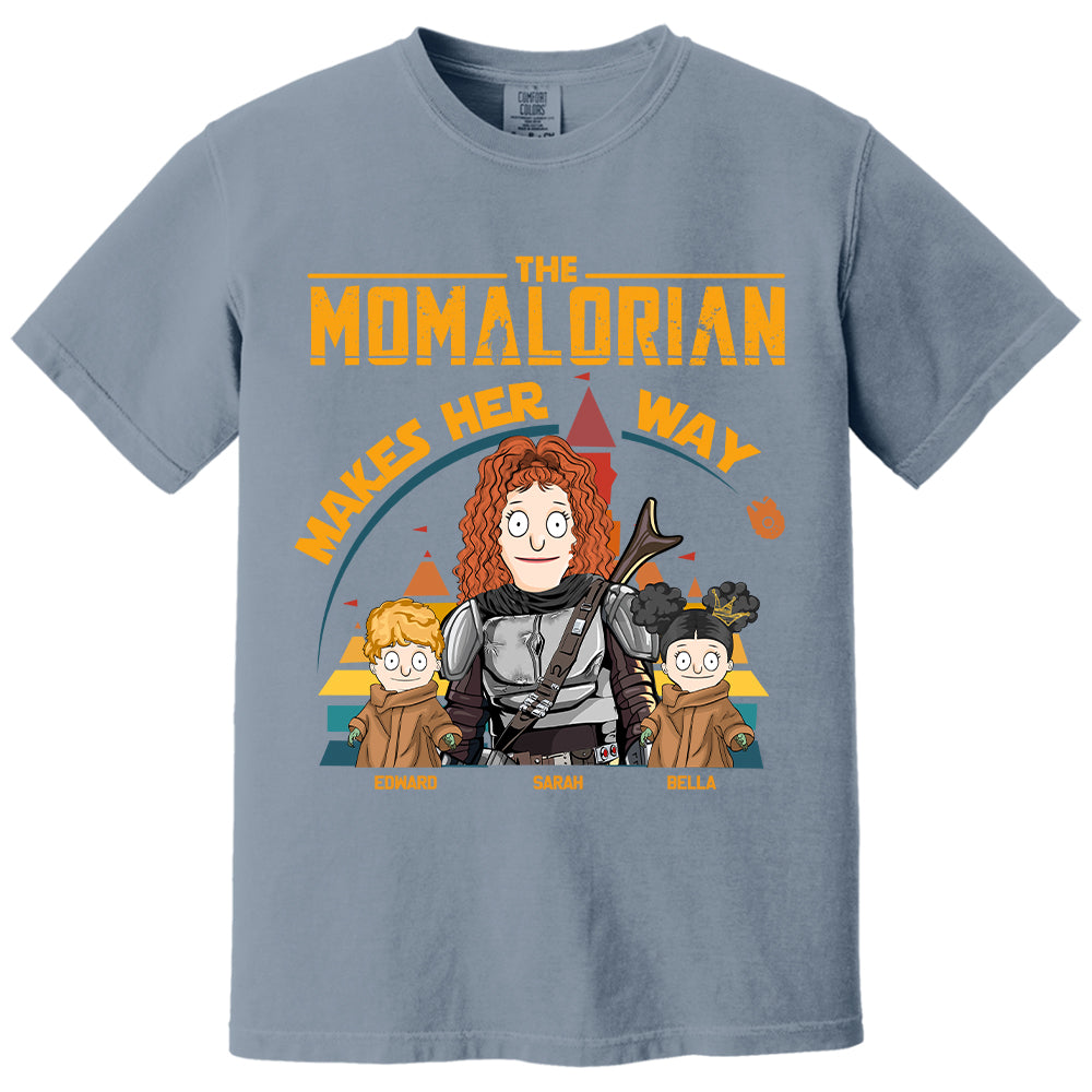 The Mamalorian Makes Her Way - Personalized Shirt For Mom New Tu24