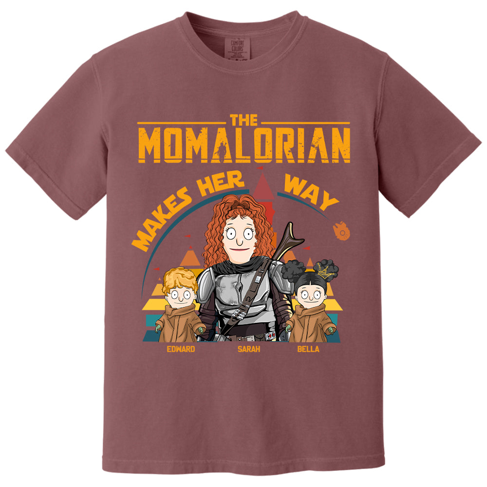 The Mamalorian Makes Her Way - Personalized Shirt For Mom New Tu24
