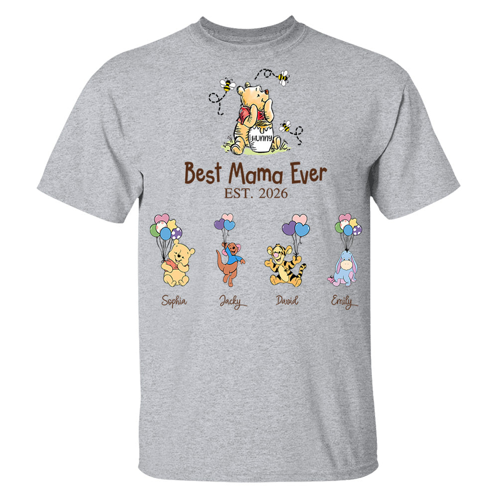 Best Mama Bear Ever Mama Est, Personalized Sweatshirt Mama Bear, Grandma Bear Shirt, Gift For Mom, Gift For Grandma, Gift For Mother's Day MI209 Li29
