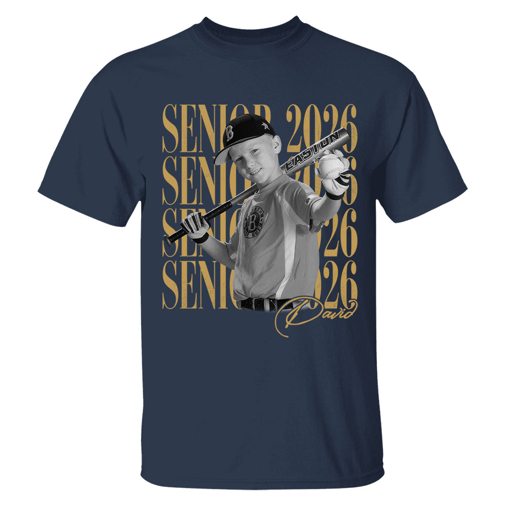 Senior Mom Senior 2026 - Washed Tee Retro Bootleg Shirt For Baseball Softball Players NA04 T24
