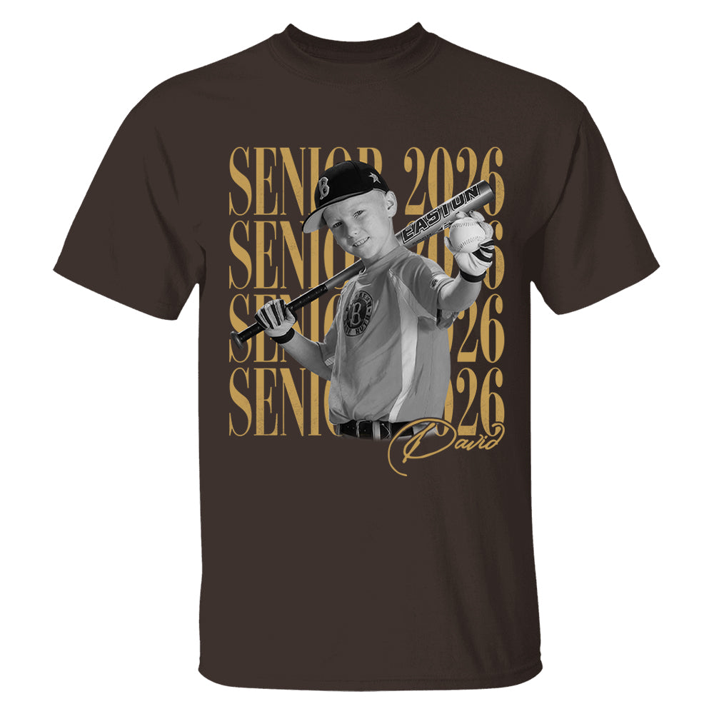 Senior Mom Senior 2026 - Washed Tee Retro Bootleg Shirt For Baseball Softball Players NA04 T24