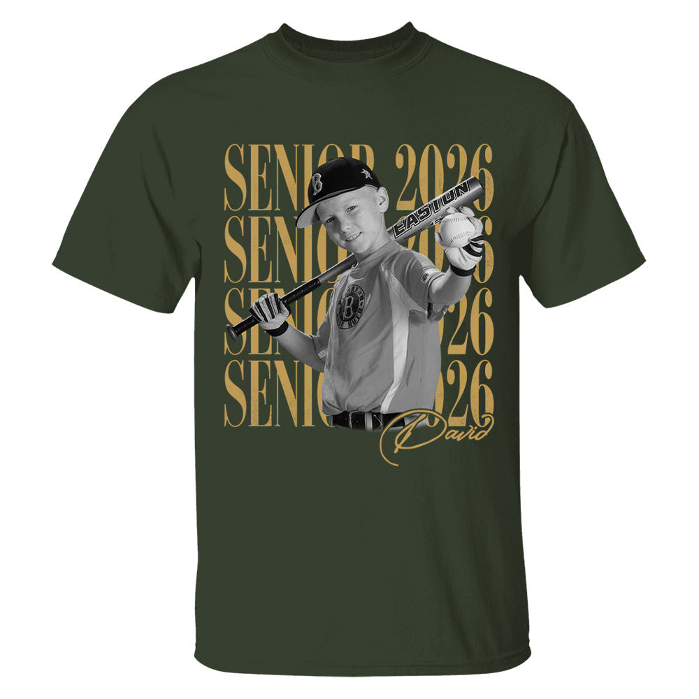 Senior Mom Senior 2026 - Washed Tee Retro Bootleg Shirt For Baseball Softball Players NA04 T24