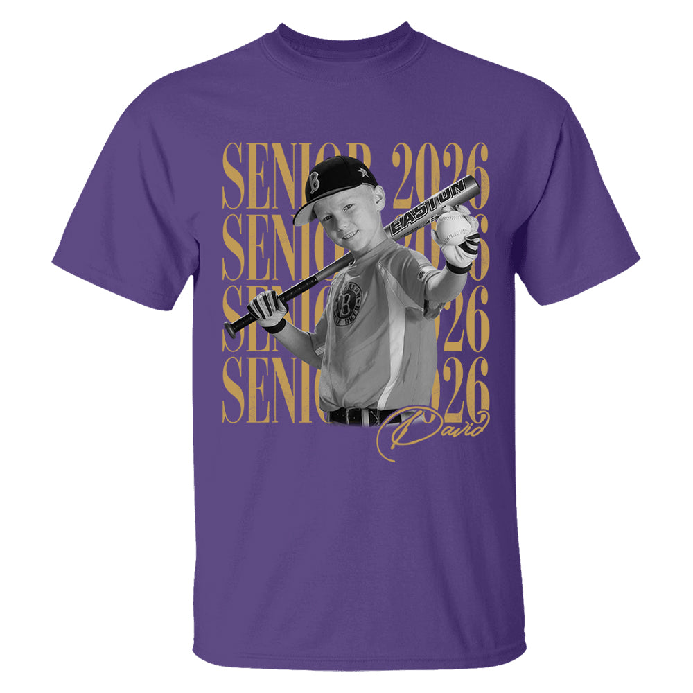 Senior Mom Senior 2026 - Washed Tee Retro Bootleg Shirt For Baseball Softball Players NA04 T24