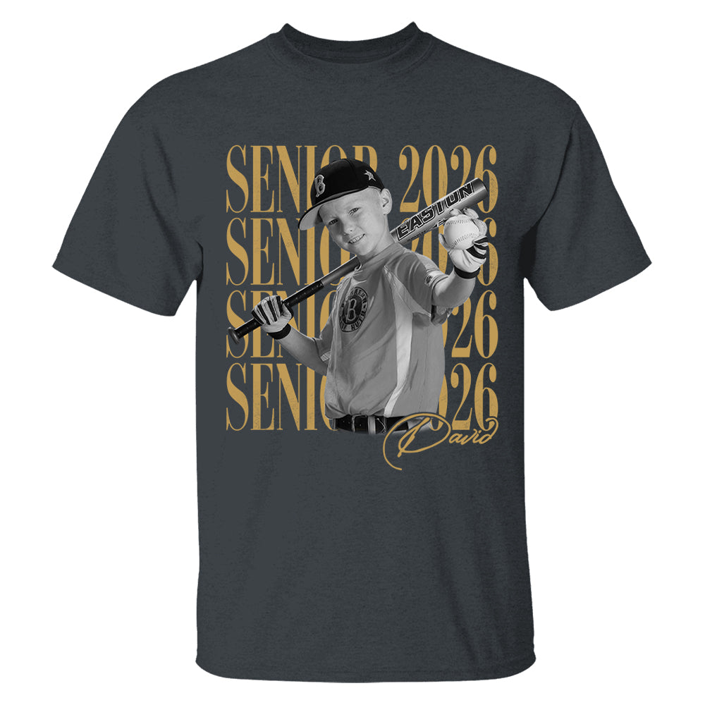 Senior Mom Senior 2026 - Washed Tee Retro Bootleg Shirt For Baseball Softball Players NA04 T24