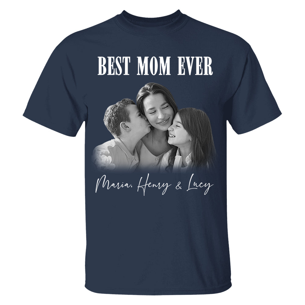 Trending Vintage Best Mom Ever - Personalized Shirt - Mother's Day Gift For Mom Nh00