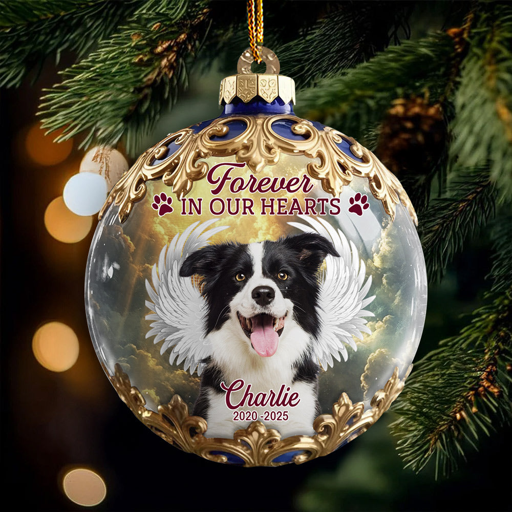 In Loving Memory, Custom Photo Acrylic Ornament, Personalized Christmas Memorial T1807 Li29