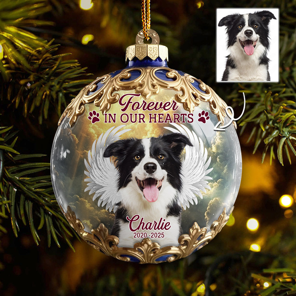 In Loving Memory, Custom Photo Acrylic Ornament, Personalized Christmas Memorial T1807 Li29