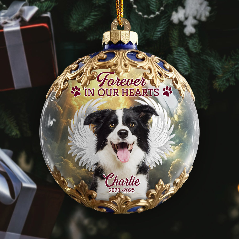 In Loving Memory, Custom Photo Acrylic Ornament, Personalized Christmas Memorial T1807 Li29