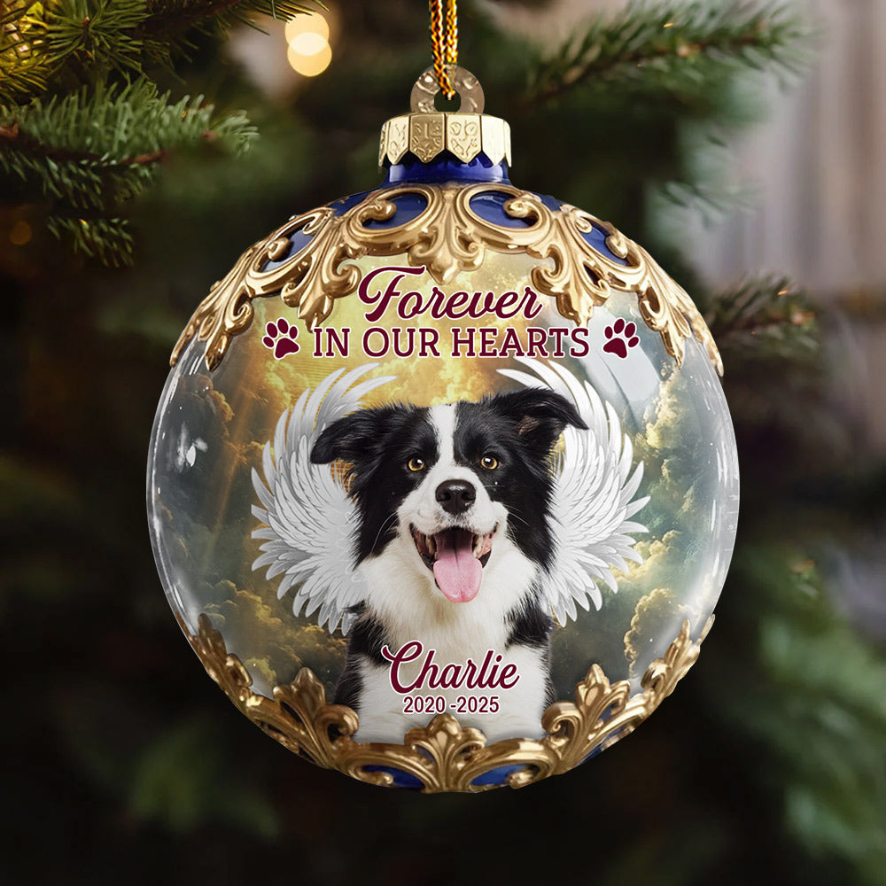 In Loving Memory, Custom Photo Acrylic Ornament, Personalized Christmas Memorial T1807 Li29