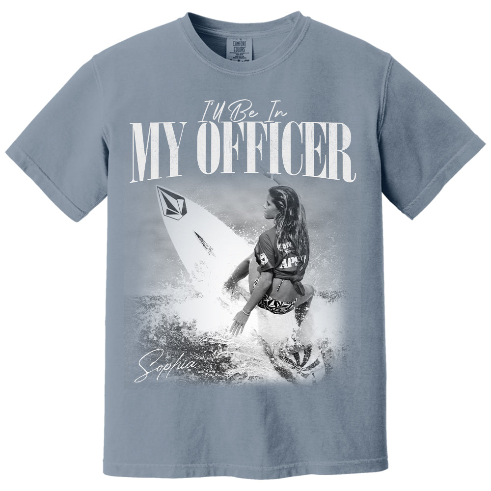 I’ll Be In My Officer Surfing - Washed Tee Retro Bootleg Shirt For Surfing Players T1807
