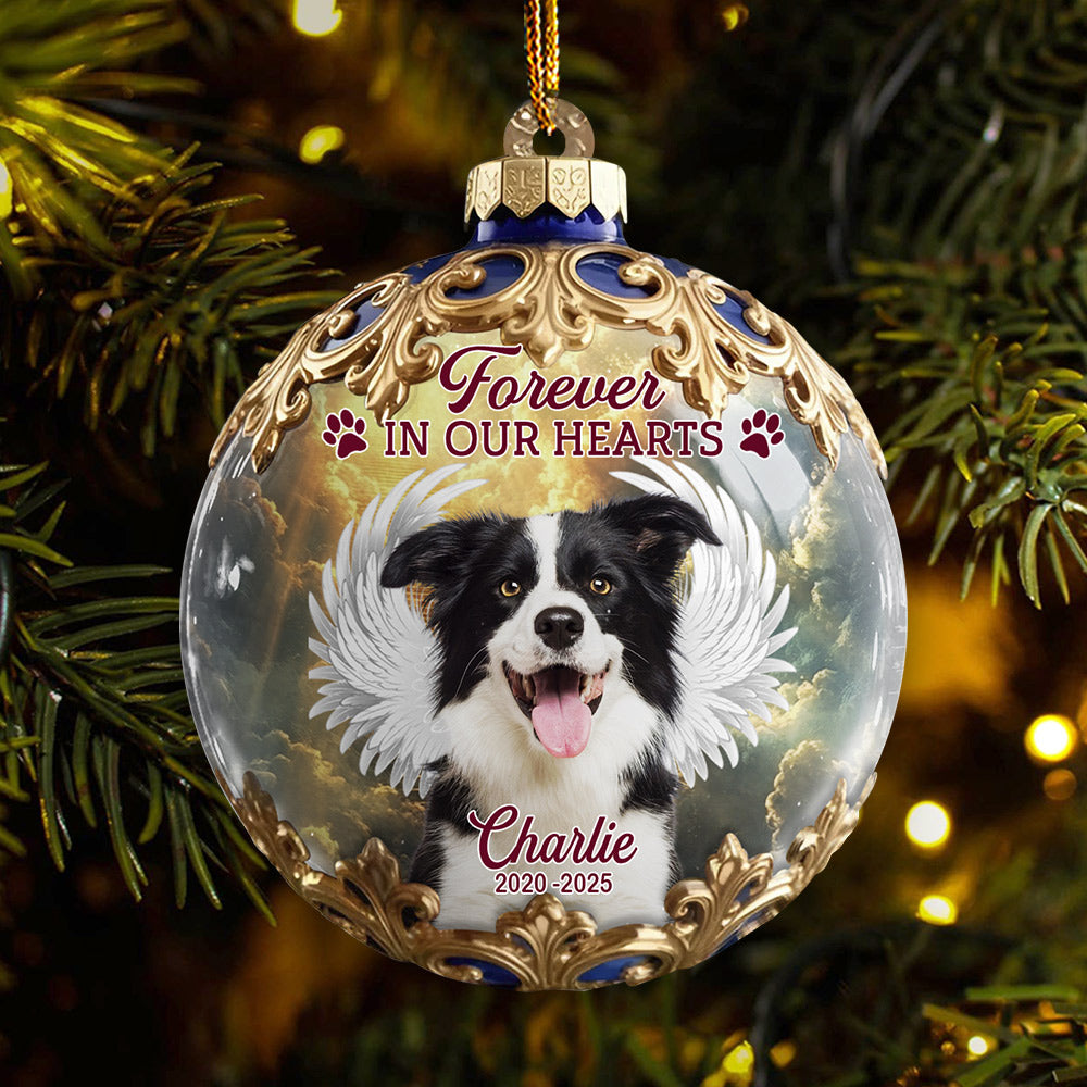 In Loving Memory, Custom Photo Acrylic Ornament, Personalized Christmas Memorial T1807 Li29